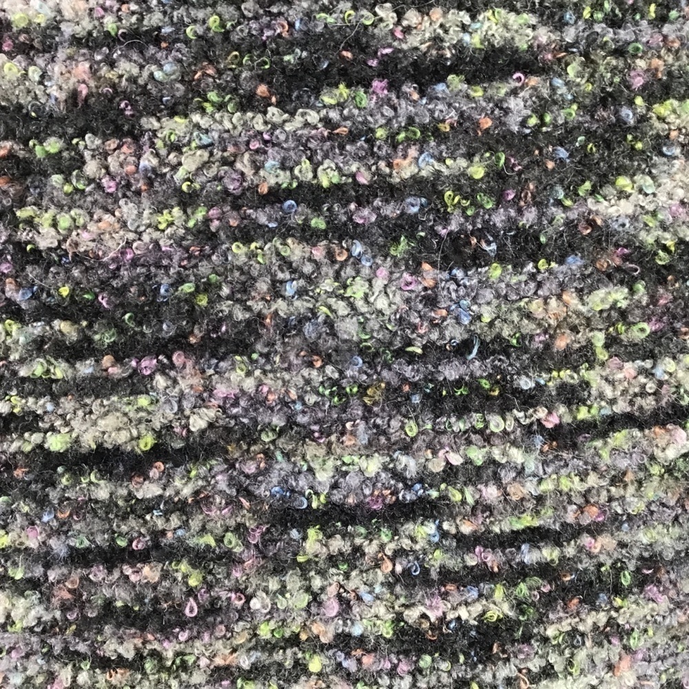 KNOX Rose Size XS Cardigan Vest Open Boho Duster Soft Boucle Gray Green Pink - Picture 5 of 10